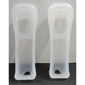 Nintendo Wii Clear Silicone Remote Holder, Bundle of Two (2).